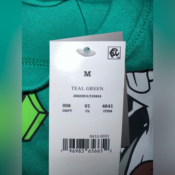 NWT Looney Tunes Shrit Women’s Size Medium Sleeveless Green Teal I’m The Boss - Picture 6 of 8